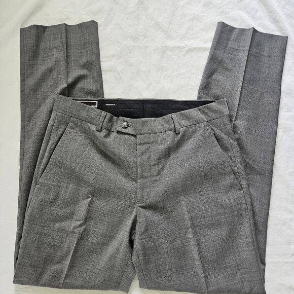 Michael Kors Other - Michael Kors Flat Front Pants Mens Size 32x33 Greenwich Wool Blend Gray